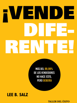 ¡VENDE DIFERENTE!