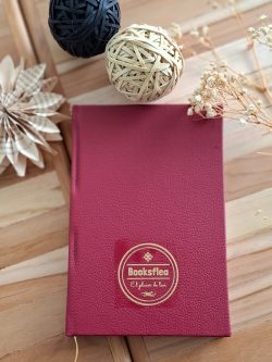 AGENDA BOOKSFLEA EMPASTADA DE CUERO (VINOTINTO)