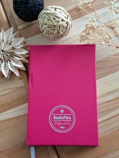 AGENDA BOOKSFLEA EMPASTADA DE CUERO (FUSCIA)