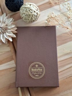 AGENDA BOOKSFLEA EMPASTADA DE CUERO (MARRON)