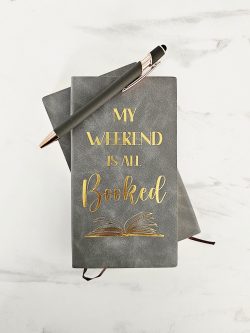 AGENDA "MY WEEKEND IS ALL BOOKED" (GRIS)