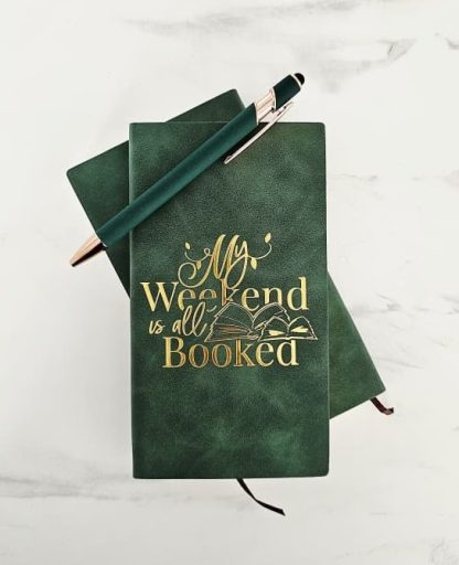 AGENDA "MY WEEKEND IS ALL BOOKED" (VERDE)